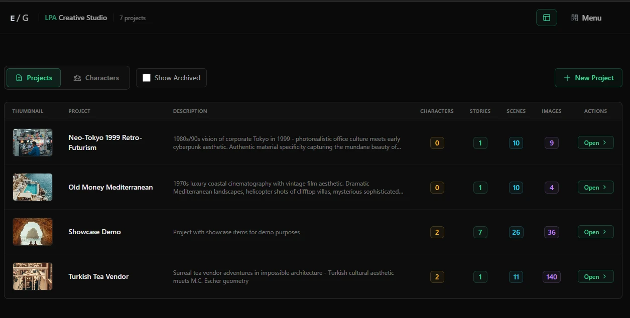 LPA Studio Dashboard