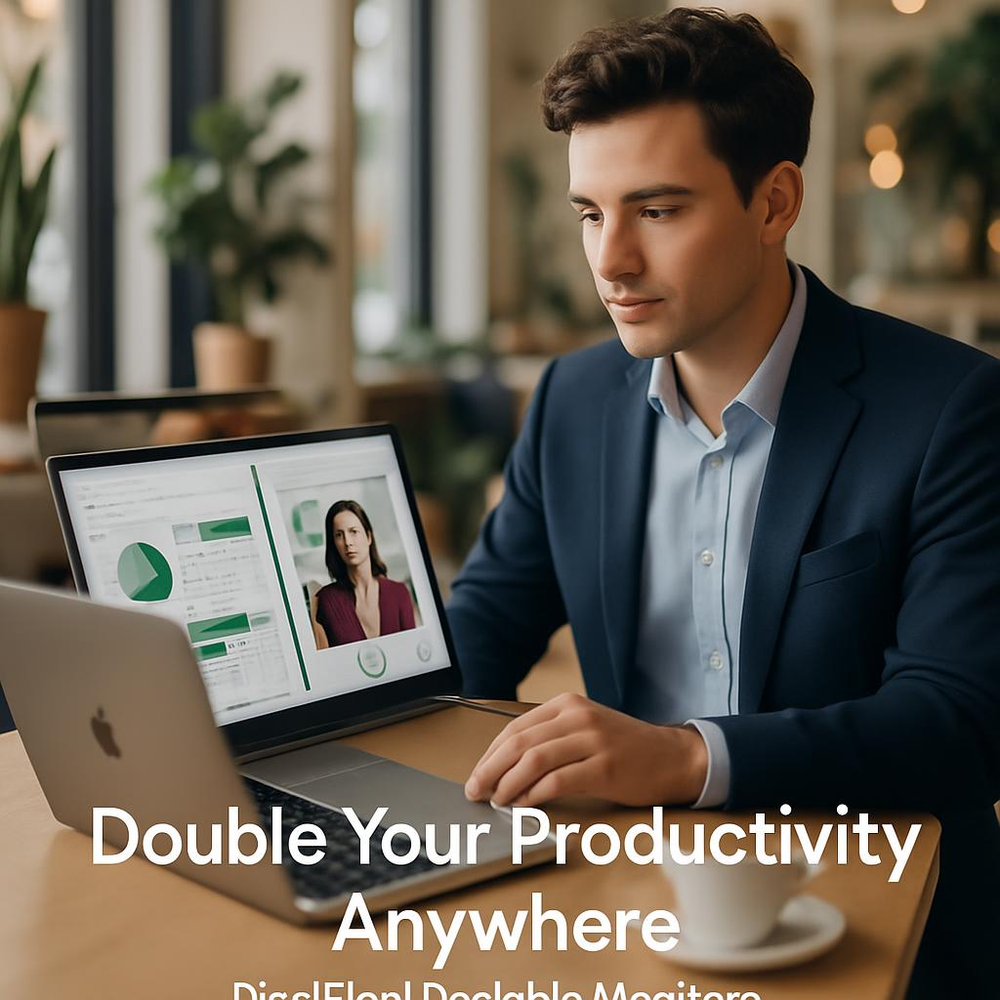 Click to view full size Remote Worker Lifestyle Ad