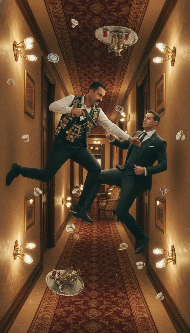 Hotel Corridor Confrontation - Variation 2