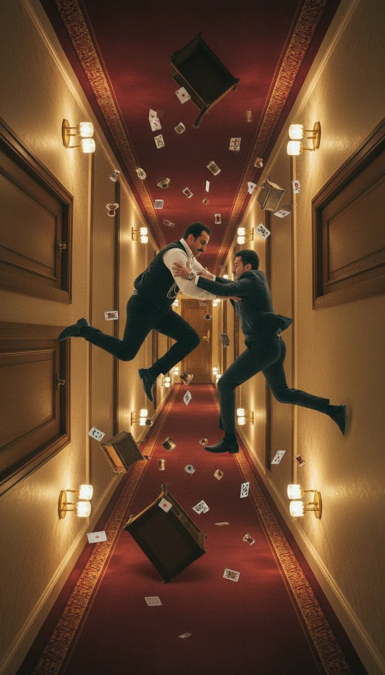 Hotel Corridor Confrontation - Variation 4