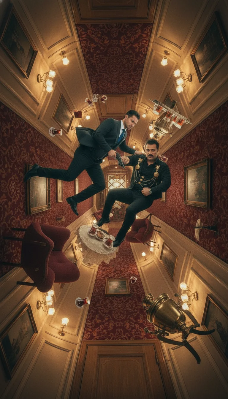 Hotel Corridor Confrontation - Variation 6