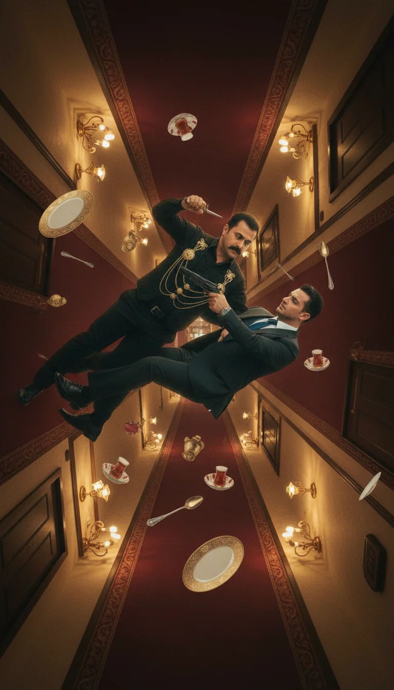 Hotel Corridor Confrontation - Variation 7