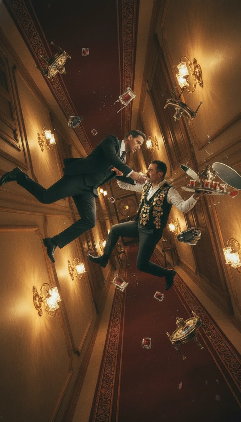 Hotel Corridor Confrontation - Variation 9