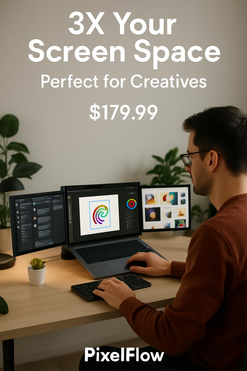 Click to view full size Triple Screen Productivity